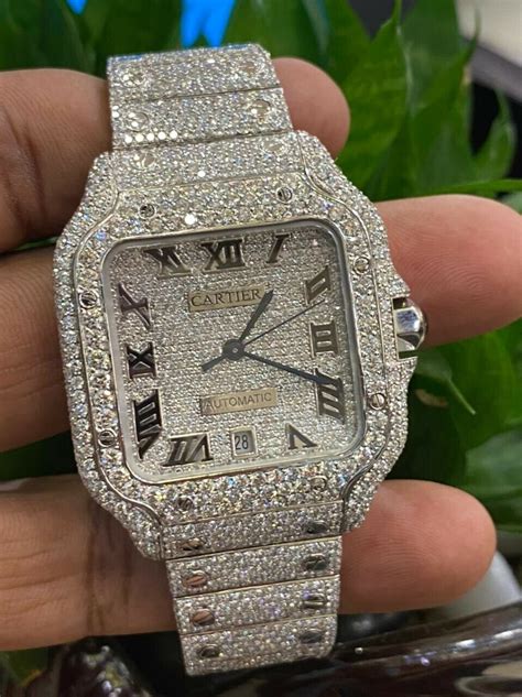 cartier watch diamonds|cartier watch full diamond.